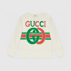 古驰/Gucci 儿童互扣式双G印花卫衣 587044-XJBDE-9061
