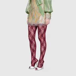 古驰/Gucci 花卉蕾丝紧身袜 589282_3G407_6218