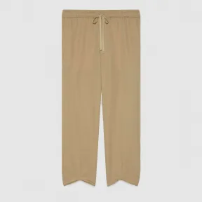 古驰/Gucci 羊毛丝缎慢跑长裤 595374 ZACF3 2766