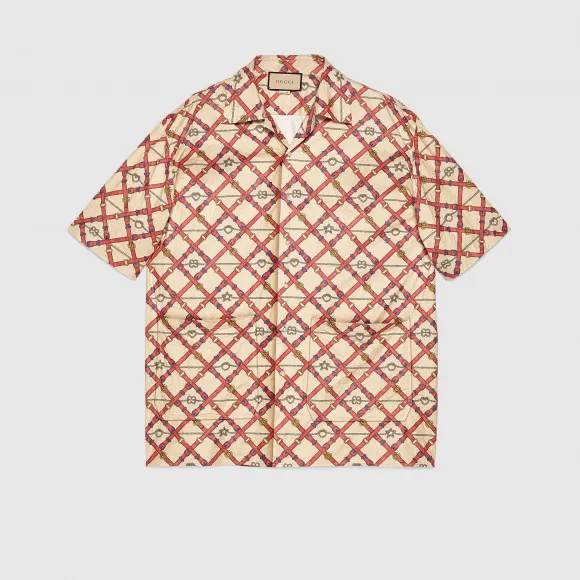 古驰/Gucci 超大造型纸袋效果保龄球衫 595771 ZACXX 9530