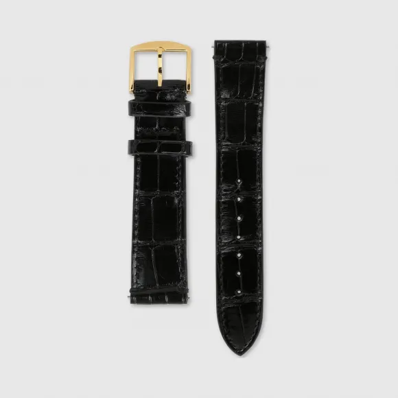 古驰/Gucci Grip系列鳄鱼皮表带，38毫米 596387-ICBA0-1000
