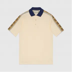 古驰/Gucci 饰互扣式双G条纹Polo衫 598949-XJB0Q-9247