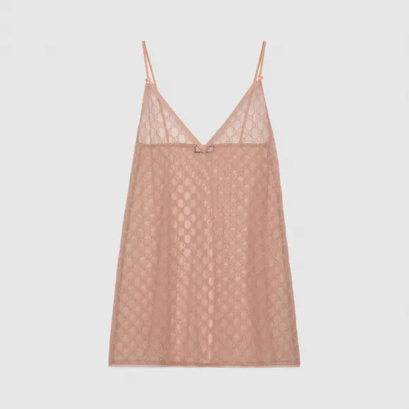 古驰/Gucci GG薄纱吊带衬裙 599502-XUABA-5101