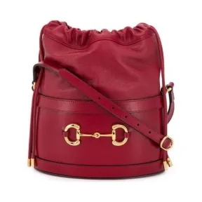 古驰/Gucci 红色 皮革 女士 桶包 602118-1DBLG-6762