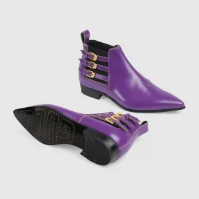 古驰/Gucci 女士皮革踝靴 603672_DS8I0_5260