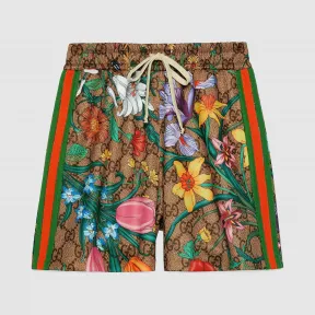 古驰/Gucci 女士 GG花卉印花短裤 605473_XJB9I_2103