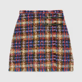 古驰/Gucci 女士 花呢迷你裙 609774_Z8AIB_4956