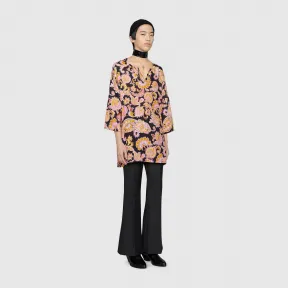 古驰/Gucci 佩斯利印花亚麻长袍 614951_ZAD2W_1224