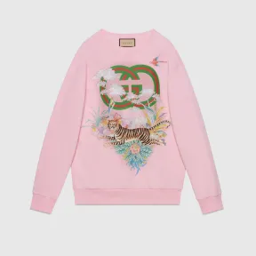 古驰/Gucci 中国新年系列互扣式双G卫衣 粉色 女士 617964-XJD4F-5943