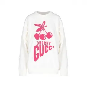 古驰/Gucci 樱桃标志印花卫衣 617964XJDZI9209