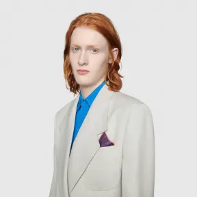 古驰/Gucci 波点和双G口袋方巾 623200_4G001_4274