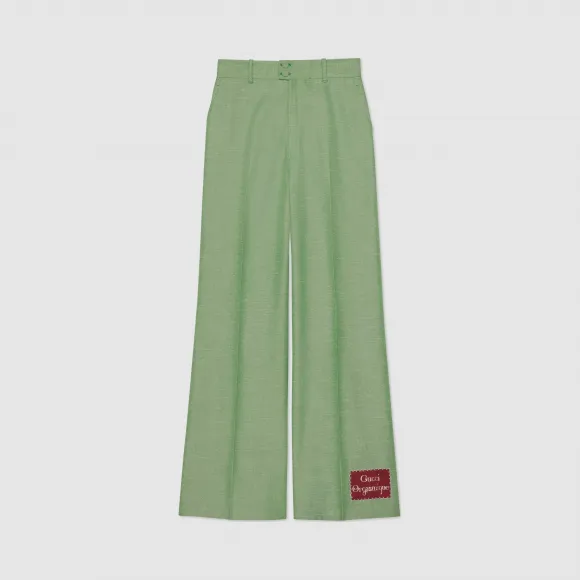 古驰/Gucci 饰Gucci Orgasmique人造丝阔腿裤 624955-ZADZ3-3246