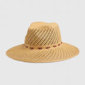 古驰/Gucci  草编效果宽边帽 626892-4HK72-9579