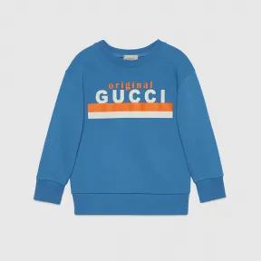 古驰/Gucci 儿童“Original Gucci”印花卫衣 627964-XJC7C-4093