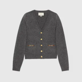 古驰/Gucci 马衔扣羊绒开衫 628412-XKBH9-1037 