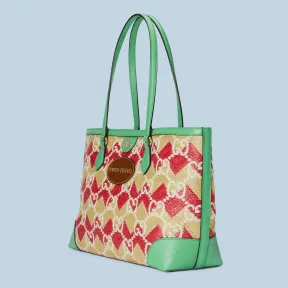 古驰/Gucci 'Porto Cervo' 草编效果托特包 631685-UYFFG-8648 