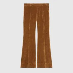 古驰/Gucci 天鹅绒喇叭裤 639520-Z328H-2033