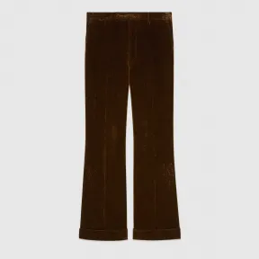 古驰/Gucci 天鹅绒喇叭裤 649019-Z328H-2038