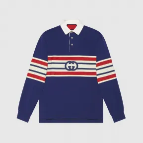 古驰/Gucci 古驰520特别系列互扣式双G针织棉Polo衫式卫衣 653379-XJDGH-4030