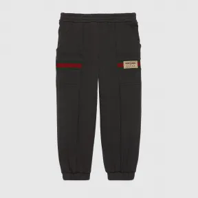 古驰/Gucci 儿童Gucci标签慢跑裤 653667-XJDKA-1073