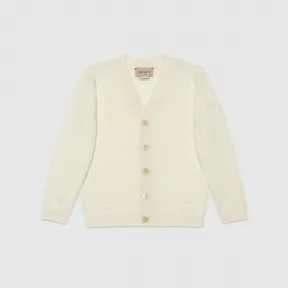 古驰/Gucci 儿童Gucci格纹羊绒开衫 660834-XKBW5-9166 