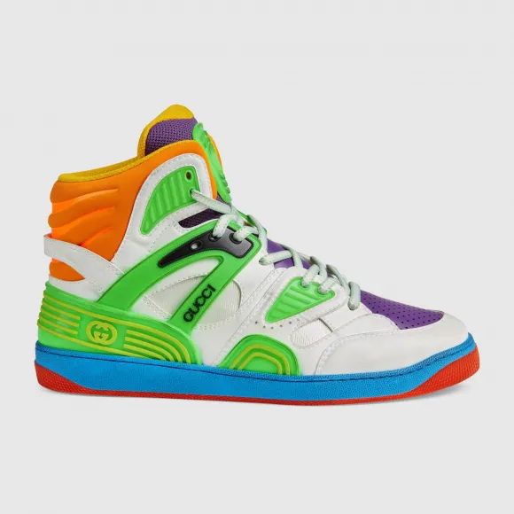 古驰/Gucci Gucci Basket男士高帮球鞋 661301-2SH80-9062 