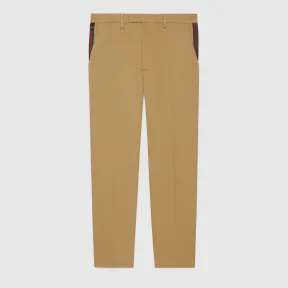 古驰/Gucci 织带棉质九分裤 668588-Z8AQY-9727 