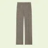 古驰/Gucci 格纹亚麻裤子 672087-ZAA5R-2185 