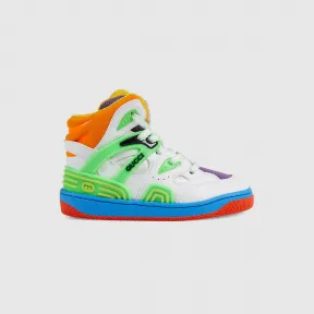 古驰/Gucci Gucci Basket幼儿高帮球鞋 彩色可持续材料Demetra 男童 682244-2SH80-9062