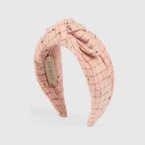 古驰/Gucci 儿童格纹达米尔羊毛发带 683065-3HAUI-5100