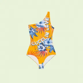 古驰/Gucci 野花印花平纹针织连体泳衣 688997-XHAFR-7637 