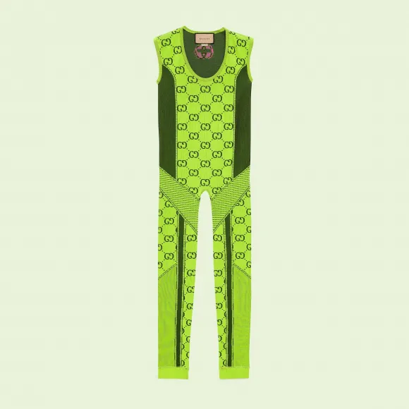 古驰/Gucci GG 平纹针织提花连身裤 689204-XJEFW-7401 