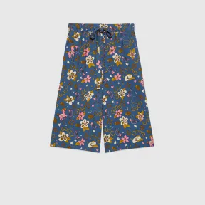 古驰/Gucci 复古花卉印花粘胶裙裤 690737-ZAITN-4444