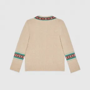 古驰/Gucci 儿童方形G字羊毛毛衣 692255-XKCGZ-9879 