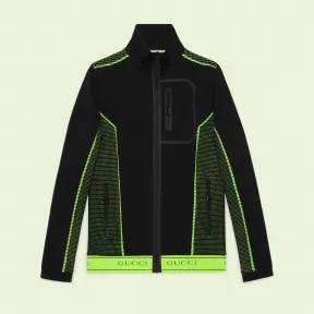 古驰/Gucci 提花筒状针织布拉链外套 698540-XJEH2-1131 