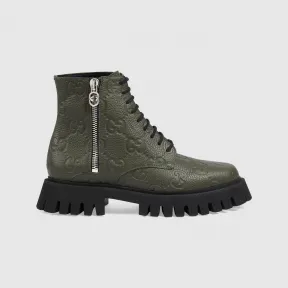 古驰/Gucci 男士 GG 皮靴 699584-AACJC-3346