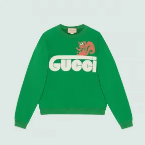 古驰/Gucci 复古Gucci臭鼬印花卫衣 700119-XJEUB-3129 