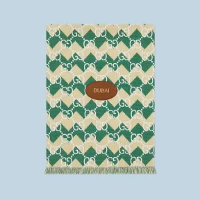 古驰/Gucci GG 人字纹棉质沙滩毯 705610-3G105-7466 