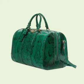 古驰/Gucci 双 G 蟒蛇皮行李袋 710860-LAAA0-3120 