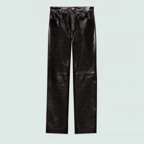 古驰/Gucci 闪亮柔软的皮裤 713493-XNATO-6275 