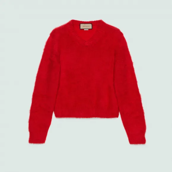 古驰/Gucci 马海毛针织羊毛毛衣 713581-XKCO3-6509 