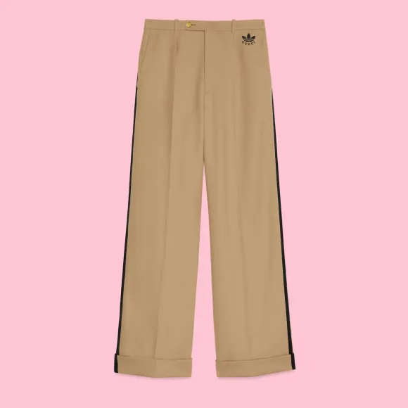 古驰/Gucci Adidas x Gucci Fluid Drill裤子 721443-ZAKTW-2327