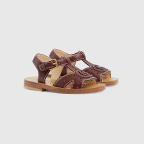 古驰/Gucci 幼儿Interlocking G凉拖 724053-1XH00-6629