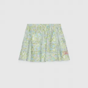 古驰/Gucci 儿童 Gucci Liberty 亚麻裙子 725406-XDCAU-3653