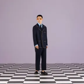 古驰/Gucci 轻盈的精梳羊毛裤子 727451-ZALUD-4330