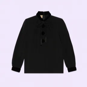 古驰/Gucci 真丝薄纱衬衣 732015-ZAL6X-1000