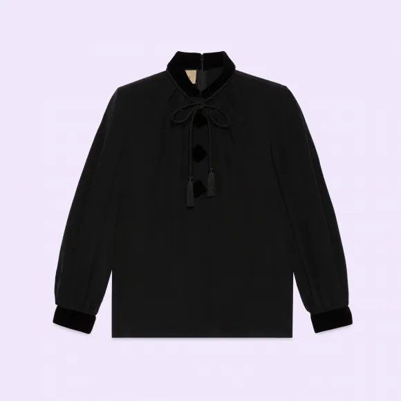 古驰/Gucci 真丝薄纱衬衣 732015-ZAL6X-1000