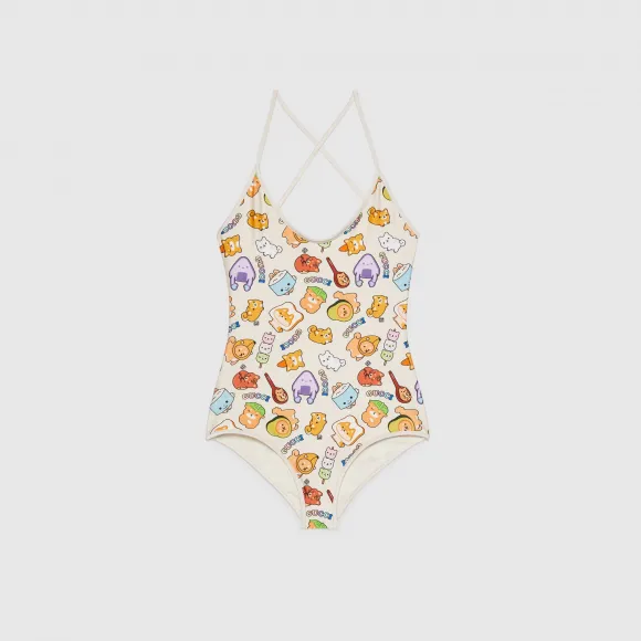 古驰/Gucci Gucci 动物印花 Jersey 泳装 735094-XHAGX-9185