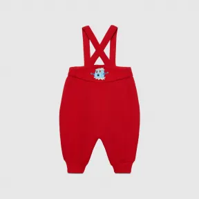 古驰/Gucci Baby GG 平纹针织背带裤 737413-XJFL1-6429