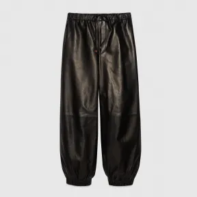 古驰/Gucci Gucci标签皮裤 738235-XNAWX-1000